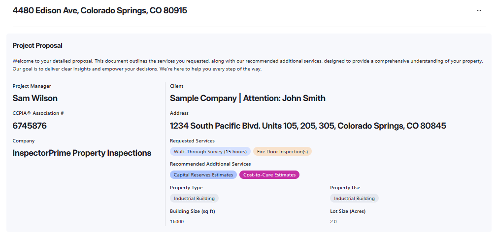 Commercial Inspection